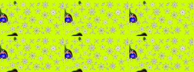 Raster illüstrasyonu. Çiçekler, dallar, bitkiler ve çiçekler. El çizimi. Güzel kumaş deseni.