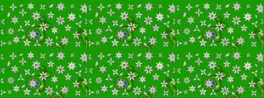 Parlak renkli çiçekli ve yeşil yapraklı harika bir çiçek deseni. Moda baskıları için zarif bir şablon. Modern çiçek arkaplanı. Halk stili.