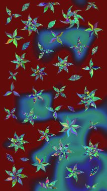 Dekorasyon ve tasarım için güzel bir desen. Eski model. Çiçeğin suluboya çizimlerinin mükemmel deseni. Suluboya çizim kalıbı. Moda yazdırma.