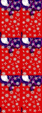 Çiçek desenli eskiz. Kırmızı renkte çiçekler. Tişört baskısı için çiçek boyama rasteriName.