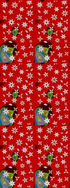 Üst manzara, yumuşak kırmızı renk tarzı. Sevgililer günü ve tebrik kartı konsepti için şık bir davetiye. Çiçek kompozisyonu, el boyası, hassas şablon. Manzaralı çiçek deseni.