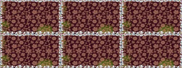 Parlak renkli çiçekleri ve kahverengi renkli yaprakları olan kusursuz çiçek desenleri. Moda baskıları için zarif bir şablon. Halk tarzı. Modern çiçek arkaplanı.