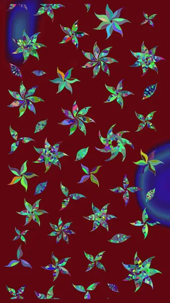 Tropik çiçekler. Kırmızı renkte çiçekler. Gömlek çizimi Arkaplan Deseni.