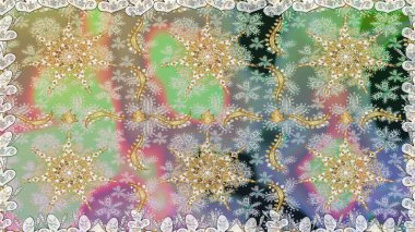 Klasik klasik klasik arka plan. Kusursuz klasik raster altın desenli. Tarafsız renklerde, altın elementlerle kusursuz desen. Geleneksel oryantasyon süsü.