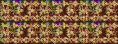 Raster illüstrasyonu. Noel stili. Kahverengi, sarı ve nötr renklerde kar taneleri.