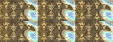 Kar tanelerinin soyut arkaplanlı Noel şablonu. Kahverengi, bej ve nötr kar taneleri. Noel ve yeni yıl moda baskıları için tatil tasarımı. Raster illüstrasyonu. Renkler.