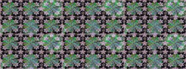 Yeşil renkte çiçeklerle süslenmiş kusursuz çiçek deseni. Suluboya tarzında yeşil renkte çiçekler.