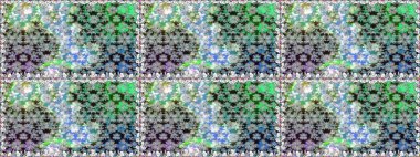 Gri renklere karalamalar çizen kusursuz çiçek deseni. Raster illüstrasyonu.