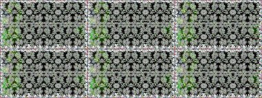 Küçük çiçekteki sevimli çiçek deseni. Kusursuz. Raster illüstrasyonu.