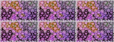 Küçük renkli çiçekler. Çiçekli bahar çiçekleri. Motley illüstrasyonu. Küçük çiçekte güzel bir desen. Moda baskıları için zarif bir şablon.