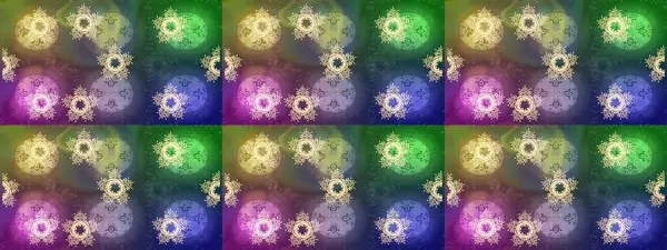 Raster yeşili, nötr ve mavi kar tanelerinden izole edilmiş. Güzel bir kış süsü. Kar taneleri koleksiyonu. Raster illüstrasyonu.