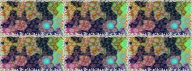 Düz Çiçek Elementleri Tasarımı. Gri renkli çiçekler. Renkli Bahar Temalı Kusursuz Arkaplan. Sevimli çiçek raster deseni.