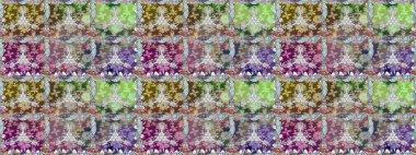 Çiçek deseni duvar kağıdı, desen dolguları ve web sayfası arka planı için kullanılabilir. Süslü, dikişsiz, soyut çiçeklerle süslenmiş. Şekillendirilmiş çiçeklerle kusursuz desen.