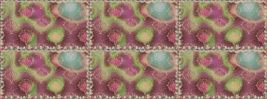 Düz Çiçek Elementleri Tasarımı. Renkli Yaz Temalı Kusursuz Arkaplan. Tarafsız renklerde çiçekler. Sevimli çiçek raster deseni.