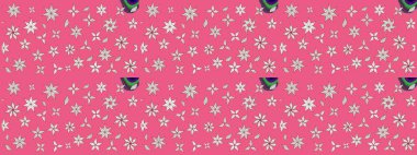 Elle çizilmiş sonbahar çiçeği deseni. Renkli pembe çizim kalıbı. Doodle tarzı. Tekstil ve kapak tasarımı için mükemmel. Pembe renkte çiçekler.