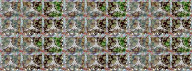 Tarafsız renklerde çiçekler. Raster illüstrasyonunda kusursuz çiçek deseni.