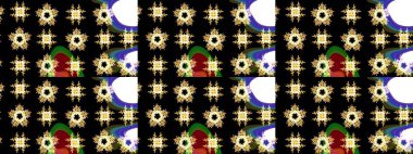 Klasik taslak çizimi. Raster çiçek izi. Çiçekli siyah çizim deseni.