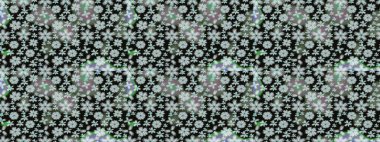 Küçük renkli çiçekler. Moda baskıları için zarif bir şablon. Robot resim. Çiçekli bahar çiçekleri. Motley illüstrasyonu. Küçük çiçekte şirin desenler.