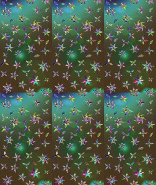 Çiçekli yeşil renkte bir çiçek deseni çiz. Suluboya tarzında yeşil renkte çiçekler.