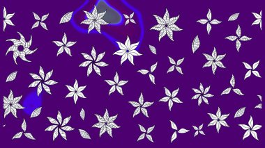 Renkli süs kenarı. Raster illüstrasyonu. Çiçek duvar kağıdı. Hint süsü. Çizim kalıbı. Menekşe renklerinde.