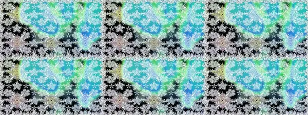 Çok mavi, zarif küçük çiçekler ve mavi renkli komik böcekler, raster desen, illüstrasyon.