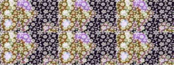 Raster Çiçek İllüstrasyonu güzel tekstil. Gri renkli etnik çiçeklerle zarif eskiz deseni.