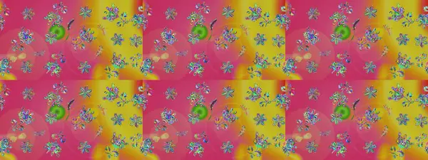 Düz Çiçek Elementleri Tasarımı. Renkli Bahar Teması eskiz kalıbı. Pembe renkli çiçekler. Güzel çiçek deseni..