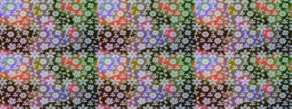 Raster Çiçek İllüstrasyonu güzel tekstil. Kahverengi renkli etnik çiçeklerle zarif bir eskiz deseni..