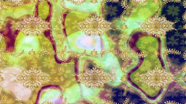 Klasik raster şablonu. Tarafsız ve altın desenli. Tekrarlayan ögelerle soyut arkaplan çiz.