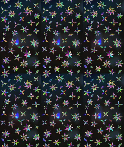 Şirin çiçek elementleri. Raster illüstrasyonu. Taslak desenli, modaya uygun kumaş deseni. Düz Çiçek Elementleri Tasarımı. Renkli Bahar Teması çizim şablonu.