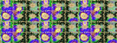 Soyut bir arkaplan çiz. Oriental raster klasik yeşil ve altın desenli. Raster illüstrasyonu.