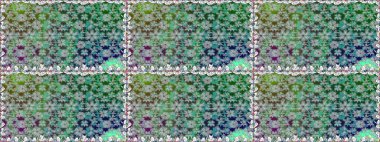 Düz çiçek öğeleri tasarım. Raster. Bahar Tema Dikişsiz desen arka plan rengi.