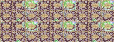 Noel, kar tanesi, yeni yıl. Kahverengi renkli ve altın elementli eskiz deseni. Kahverengi renkler ve altın elementler üzerine altın çizim deseni.