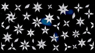 Raster Güzel kumaş deseni. Raster suluboya deseni, narin çiçekler, siyah çiçekler, tebrik kartı şablonu..