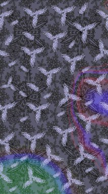 Küçük çiçekte güzel bir desen. Moda baskıları için zarif bir şablon. Küçük renkli çiçekler. Motley illüstrasyonu. Çiçekli bahar çiçekleri.