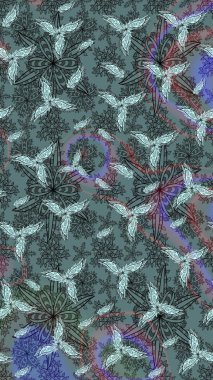 El çizimi. Suluboya çizimi. Çiçekli eskiz deseni. Tarafsız renklerde çiçekler.