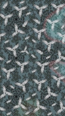 Çiçekli yaz çiçekleri. Küçük çiçekte güzel bir desen. Moda baskıları için zarif bir şablon. Motley illüstrasyonu. Robot resim. Küçük renkli çiçekler..