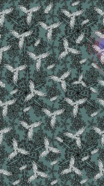 El çizimi Raster çizimi. Karalama elementleri. Çizim çiçek deseni duvar kağıdı, web sitesi arkaplanı, paket kağıdı, davetiye, broşür, pankart veya web sitesi için kullanılabilir.