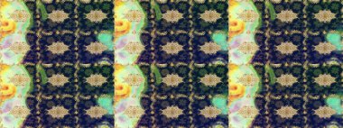 Raster geleneksel oryantasyon süsü. Altın elementlerle mavi renklerde altın desen. Klasik altın deseni çiz.