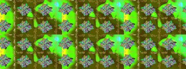 Renkli elementlerle Raster ilginç desen