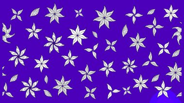 Mor renkli etnik çiçeklerle zarif bir eskiz şekli. Raster Çiçek İllüstrasyon Şirin Tekstil.