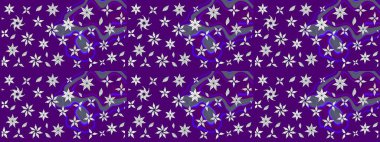 Menekşe çiçekli eskiz deseni, suluboya çiçek deseni, sevimli çiçek, duvar kağıdı, kart veya kumaş için fayanslı. Raster - stok.