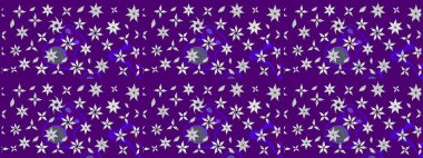 Çiçek deseni. Raster illüstrasyonu. Düz Çiçek Elementleri Tasarımı. Chichi 'nin kumaş kalıbını çiz. Renkli Bahar Teması çizim şablonu.