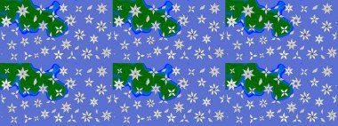 Mavi renkli çiçekler. Gömlek, arka plan modelini çiz. Tropik çiçekler.