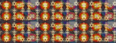 Soyut duvar kâğıdı, ambalaj dekorasyonu. Basit bir kar tanesi. Kahverengi, gri ve kırmızı renklerde şirin kar taneleri. Kışın sembolü, mutlu noeller, mutlu yeni yıl kutlaması Raster illüstrasyonu..