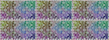 Renklerle. Kusursuz dekoratif arka plan, çiçek mandala. Çiçek. Raster illüstrasyonu.