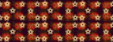 Raster illüstrasyonu. Renkli arka planda izole tatlı kar taneleri. Soyut mandala ya da tuhaf kar tanesi çizgisi sanat tasarımı.