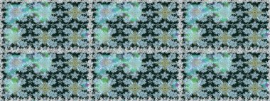 Modern, mavi raster arka plan duvar kağıdı çizimi, klasik çizgili desenli desenli çiçekler, çiçekli süsler. Çiçekli el, pürüzsüz desen..