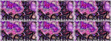 Halk tarzı. Moda baskıları için zarif bir şablon. Parlak renkli çiçekleri ve siyah yaprakları olan, kusursuz çiçek desenleri. Modern çiçek arkaplanı.