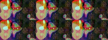 Güzel kumaş deseni. Düz Çiçek Elementleri Tasarımı. Renkli Bahar Teması eskiz kalıbı. Raster illüstrasyonunda çiçek deseni çizimi.